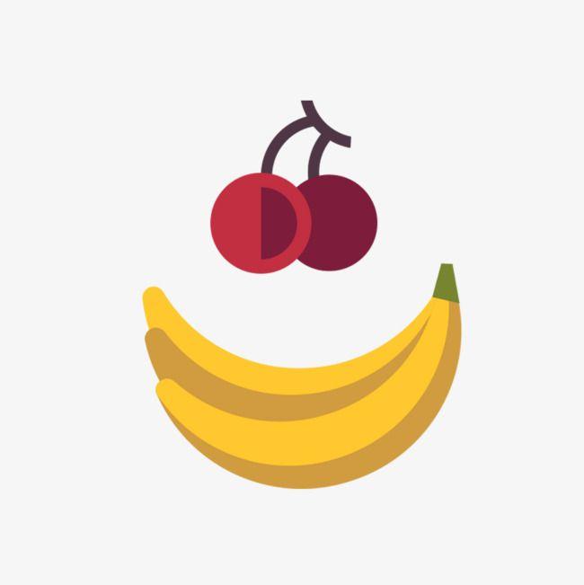 Red and Yellow Banana Logo - Banana Cherry, Banana Clipart, Red, Yellow PNG Image and Clipart for ...