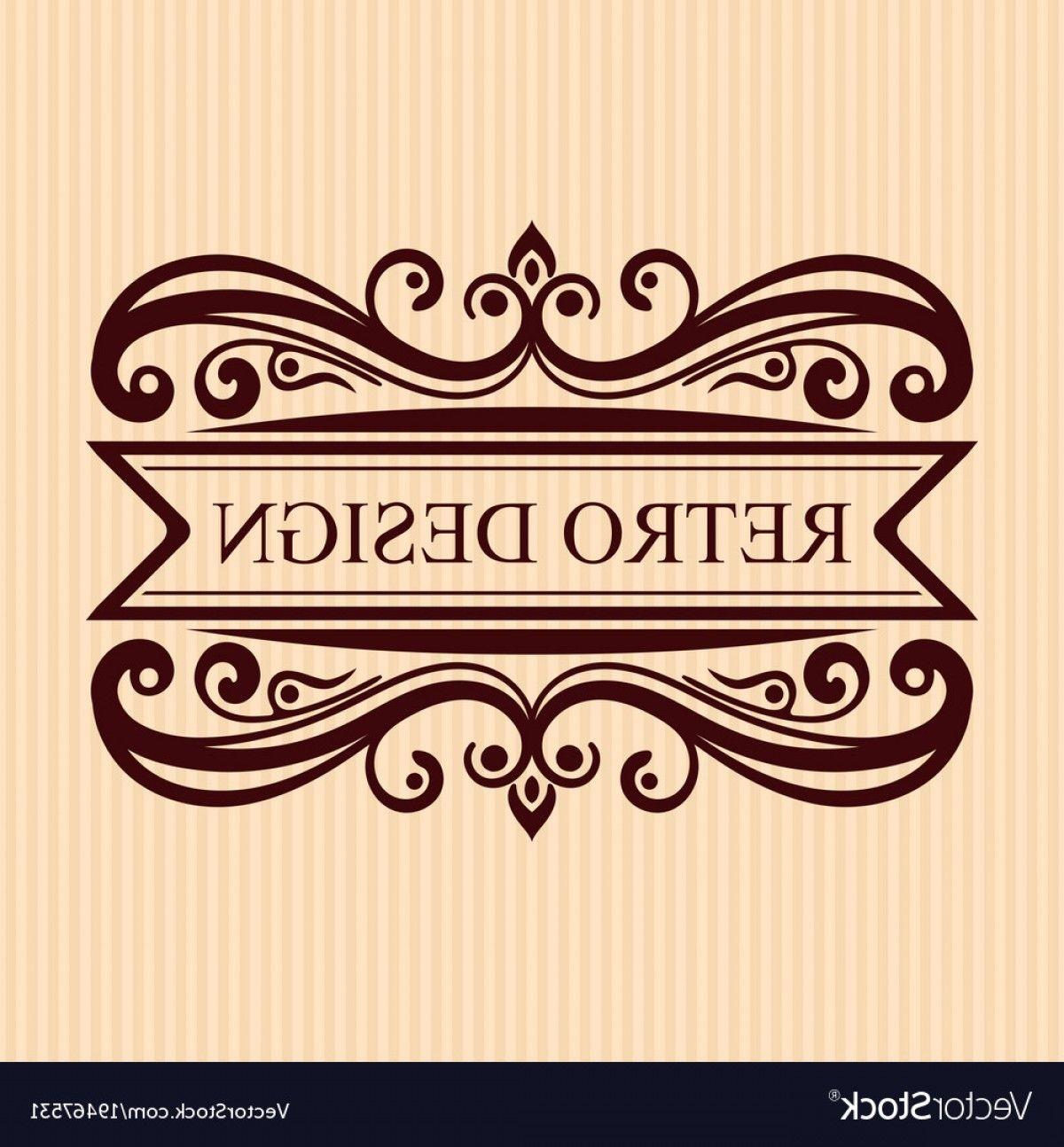 Ornate Logo - Vintage Calligraphic Label Ornate Logo Template Vector | SOIDERGI