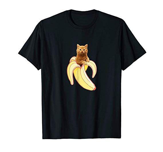 Red and Yellow Banana Logo - Amazon.com: Yellow Banana Cat T Shirt | Cute Kawaii Red Kitten Tee ...