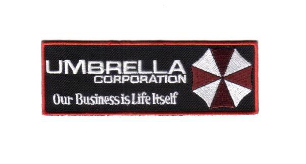 Re Umbrella Logo - Resident Evil Umbrella Corporation Chest Logo with Motto Embroidered