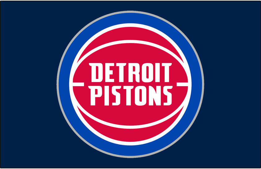 Pistons Logo - Detroit Pistons Primary Dark Logo Basketball Association