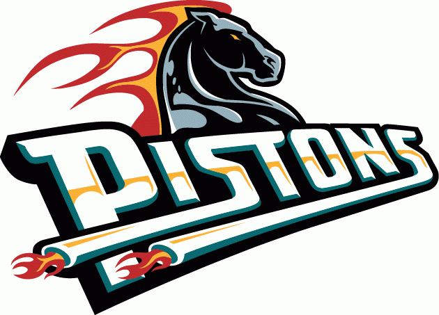 Pistons Logo - Detroit Pistons Wordmark Logo Basketball Association NBA