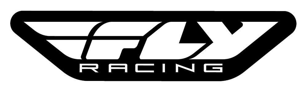 Black and White Corporate Logo - FLY Racing Corporate Logo Trailer Black/White 45-inch Decal | FLY ...