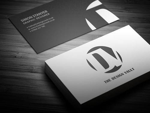 Black and White Corporate Logo - Black and White Business Cards Design 50 Inspiring Examples