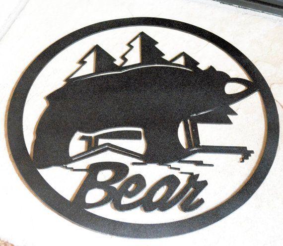 Bear Archery Logo - Metal Vintage Bear Archery Logo Sign by OutWestAccents on Etsy ...