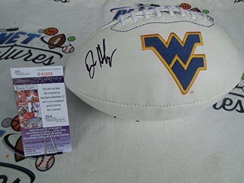 WVU Football Logo - Dana Holgorsen signed West Virginia WVU Mountaineers logo football ...