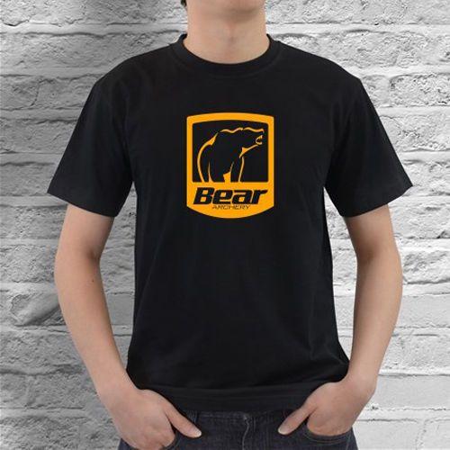 Bear Archery Logo - T Shirt Creator Regular Bear Archery Hunt Bows Logo Black T Shirt ...