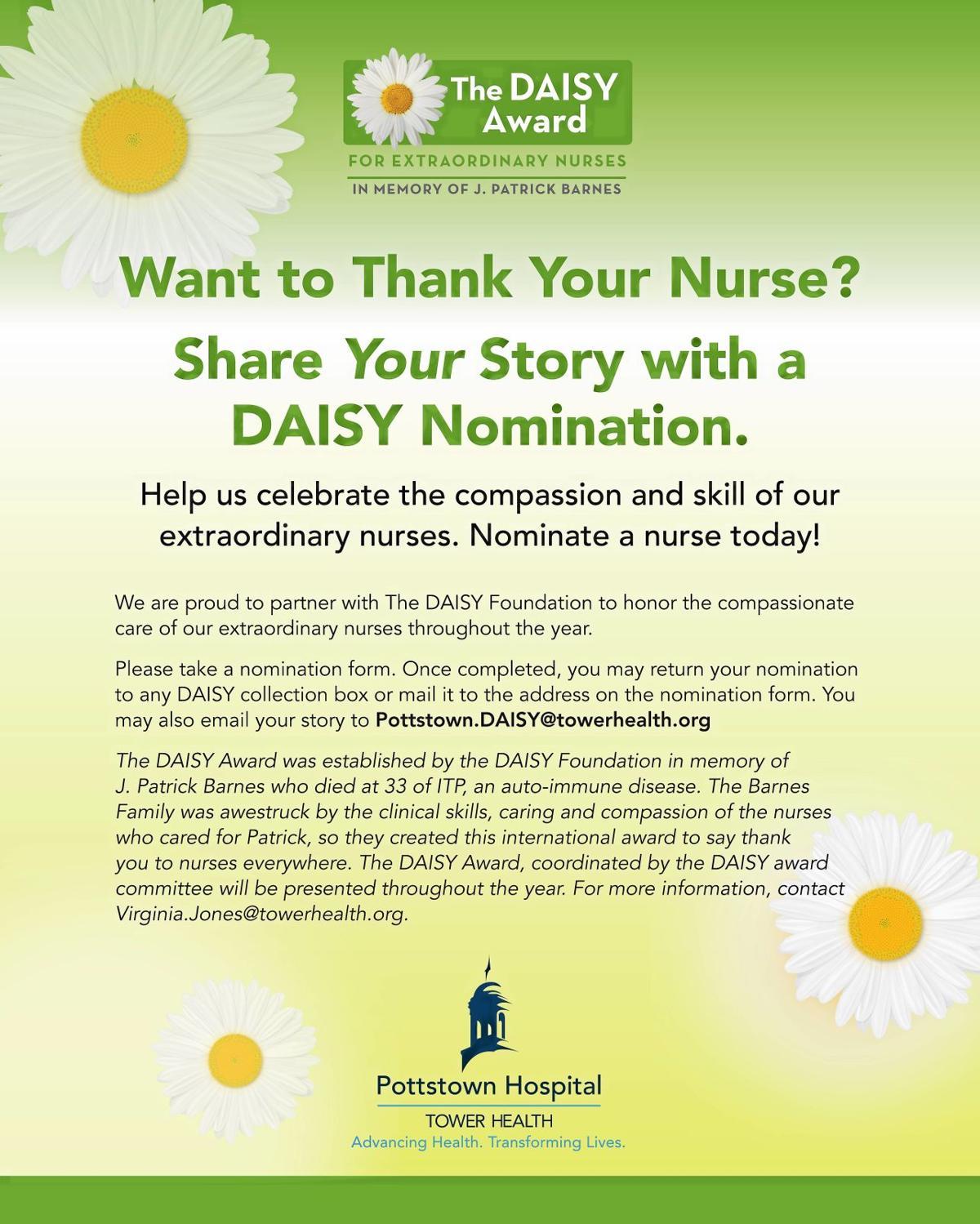 Daisy Award Logo - Pottstown Hospital implementing DAISY Award to recognize nurses