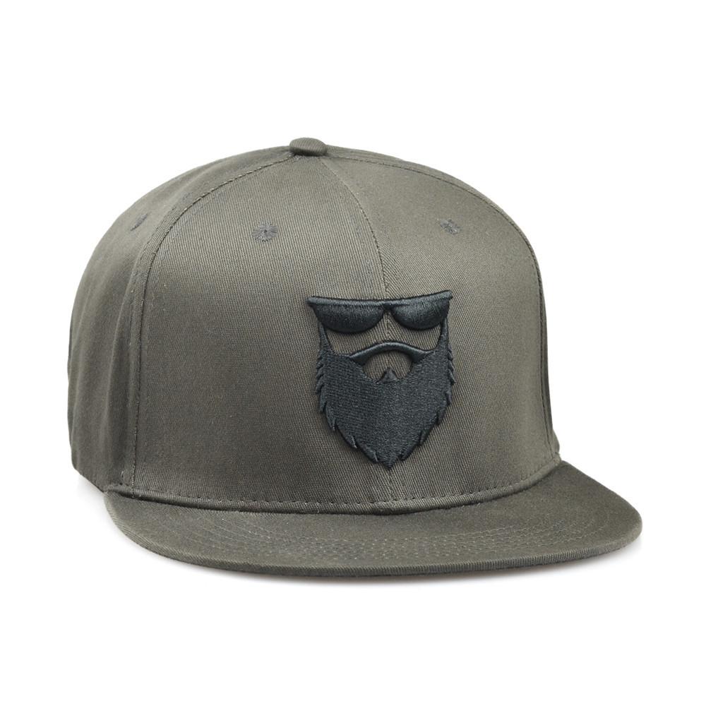 Simple Grey Logo - No Shave Life OG Beard Logo Flexfit Hat-Dark Grey – The Simple Man