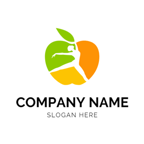 Green and Orange Logo - Free Apple Logo Designs | DesignEvo Logo Maker