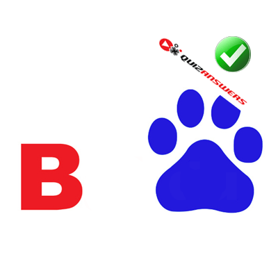 B Paw Logo - Blue paw Logos
