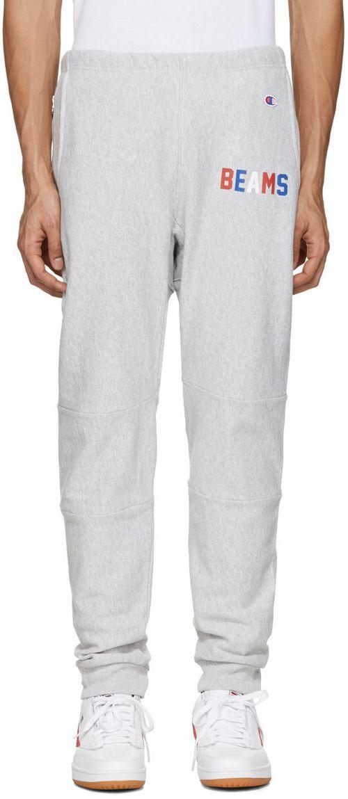 Simple Grey Logo - Champion X Beams Simple Grey Logo Lounge Pants, CHIC663872£71.50