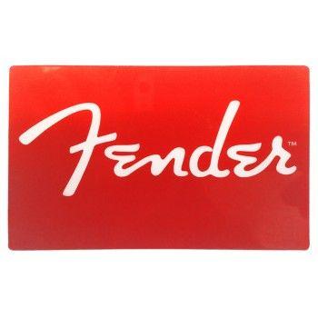 Red Sports Equipment Logo - Fender Logo Fridge Magnet, Red