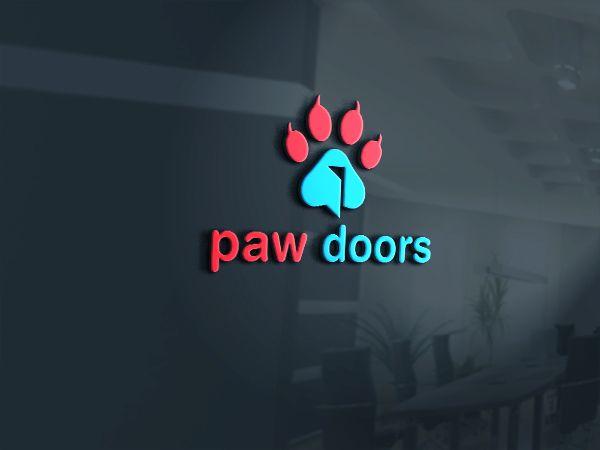 B Paw Logo - Playful, Colorful, Business Logo Design for paw doors by b security ...
