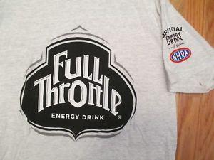 Full Throttle Energy Drink Logo - NHRA Full Throttle Energy Drink T Shirt Size M 49000042115 | eBay