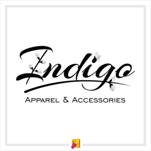 High End Apparel Logo - Feminine, Elegant, Womens Clothing Logo Design for Indigo Apparel