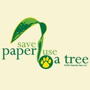 Save Paper Email Signature Logo - Environment: Save Paper Save Trees