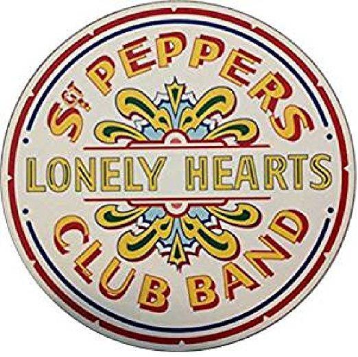 The Beatles Sgt. Pepper Logo - Beatles Sgt Pepper's Lonely Hearts Drum Logo Computer Mousepad Mouse M