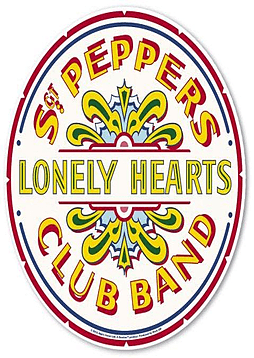 The Beatles Sgt. Pepper Logo - Buy The Beatles Sgt Pepper Logo Mouse Mat | GAME