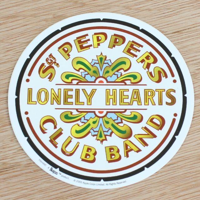 The Beatles Sgt. Pepper Logo - The Beatles Sgt Peppers Logo Sticker Official Band Merch Pyramid ...