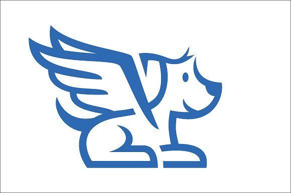 Flying Dog Logo - Flying Dog Logo Logo Templates Creative Market