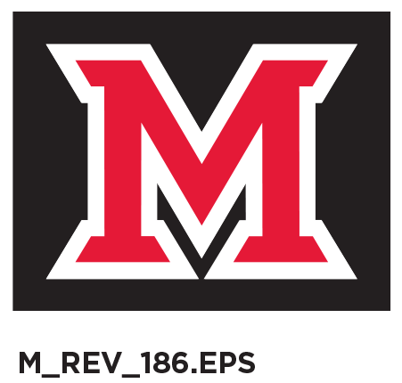 White Background with Red M Logo - Logos | The Miami Brand | UCM - Miami University