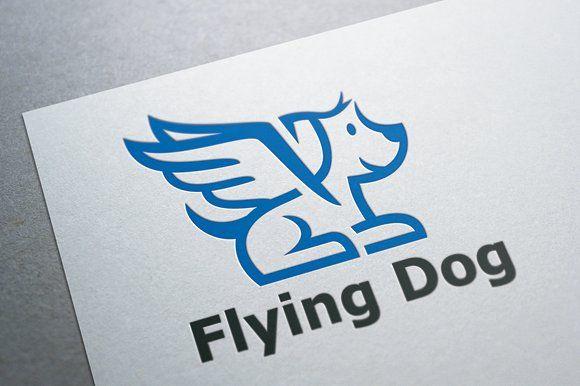 Flying Dog Logo - Flying Dog Logo ~ Logo Templates ~ Creative Market