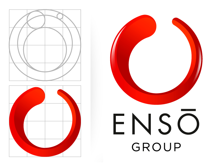Red Open Circle Logo - Enso Group logo | LOGO Design