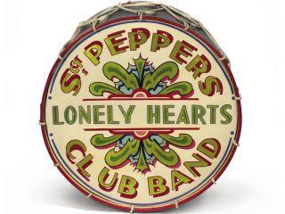 The Beatles Sgt. Pepper Logo - The Beatles' Sgt Pepper drum sells for over $1m
