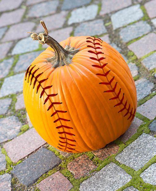 Softball Pumpkin Logo - AWESOME Pumpkin Carving Ideas - A Little Craft In Your Day