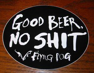 Flying Dog Logo - FLYING DOG promo 5 X 4 Good Beer LOGO STICKER decal craft beer
