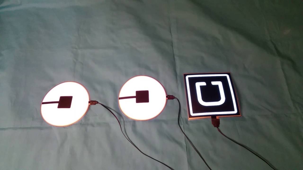 Illuminating Uber Logo - New Custom Uber Light Up Logo. - YouTube