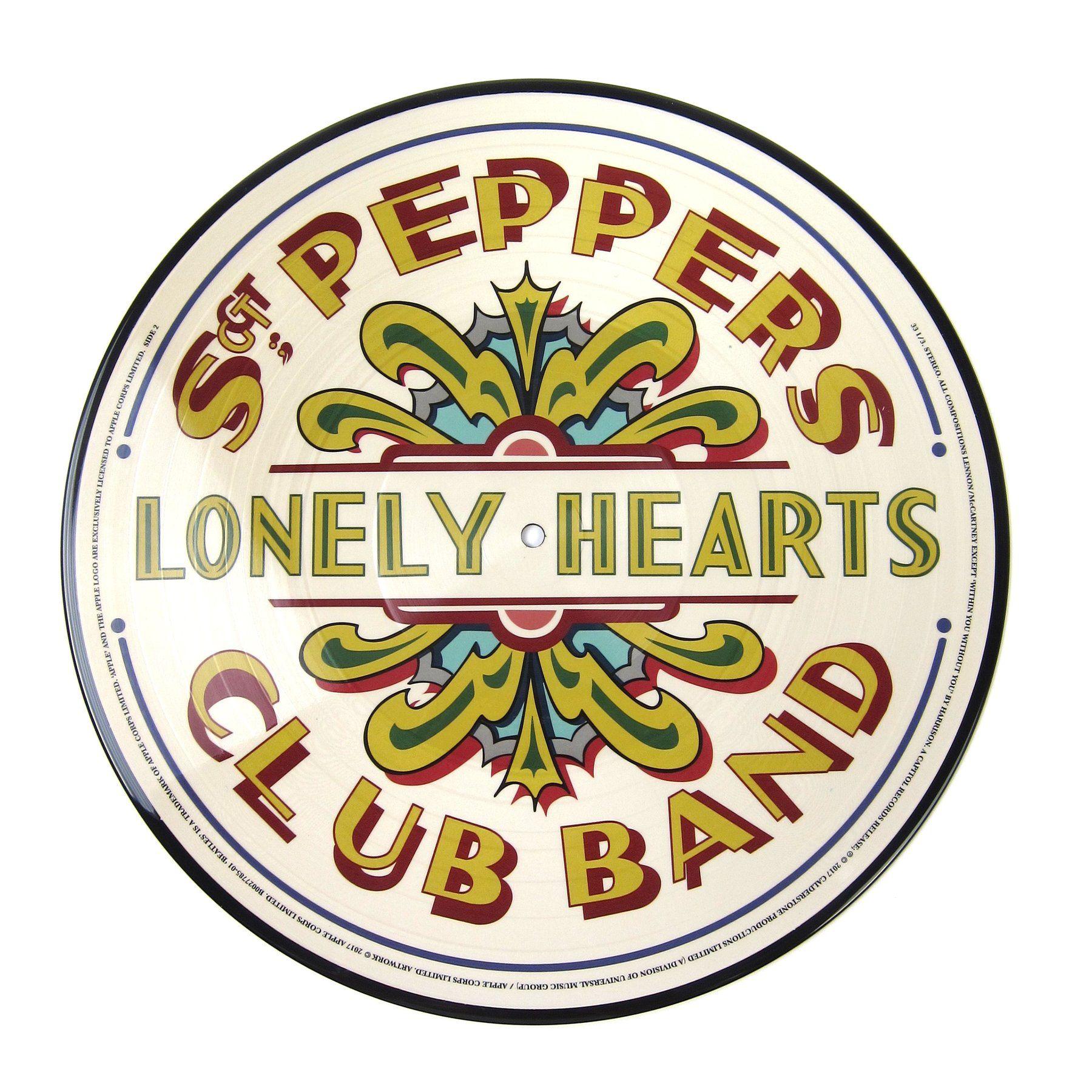 The Beatles Sgt. Pepper Logo - The Beatles: Sgt. Pepper's Lonely Hearts Club Band Pic Disc, Giles