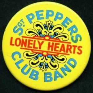 The Beatles Sgt. Pepper Logo - The Beatles; Sgt Peppers Lonely Hearts Club Band from the Badge ...