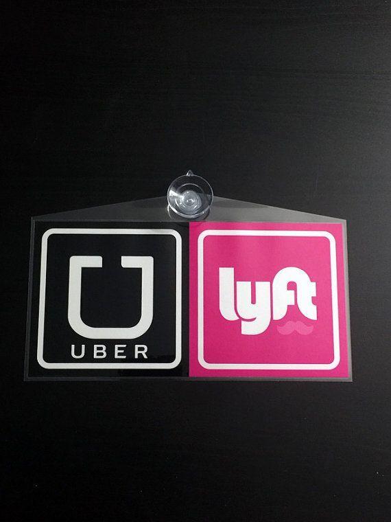 Illuminating Uber Logo - Uber & Lyft COMBO display sign decal placard emblem
