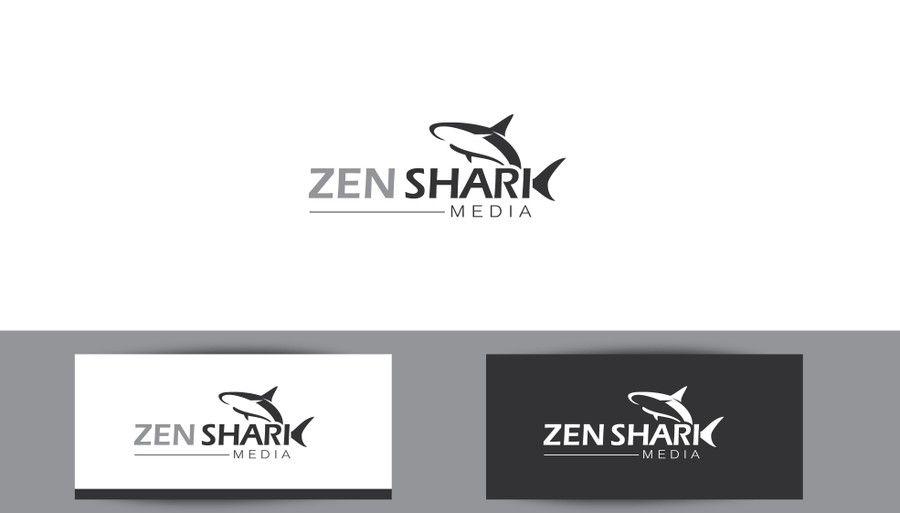Zen Circle Logo - Create a clean, sleek professional Zen logo featuring a shark with ...