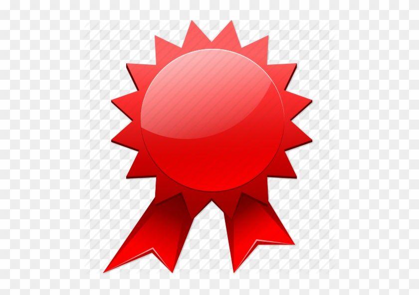 Red Prize Ribbon Logo - Rosette Award Ribbon Clip Art - Certificate Ribbon Icon - Free ...