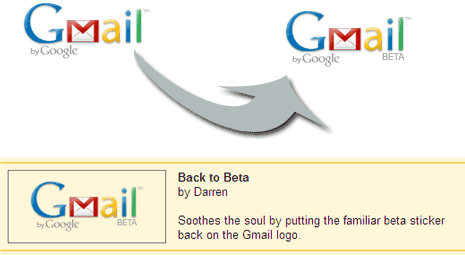 Old Gmail Logo - How to switch to old Gmail logo with Beta word?. Back to Beta feature