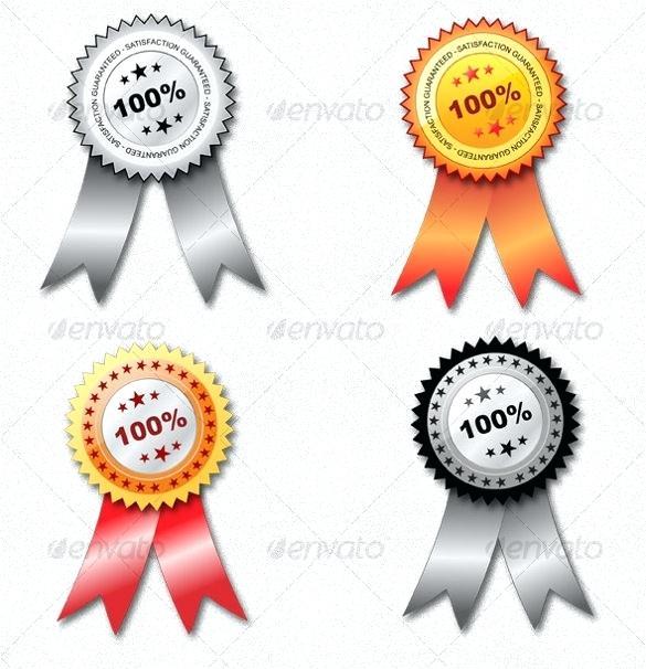 Red Prize Ribbon Logo - First Place Award Ribbon Template Three Blue Awards 1 And The Winner ...