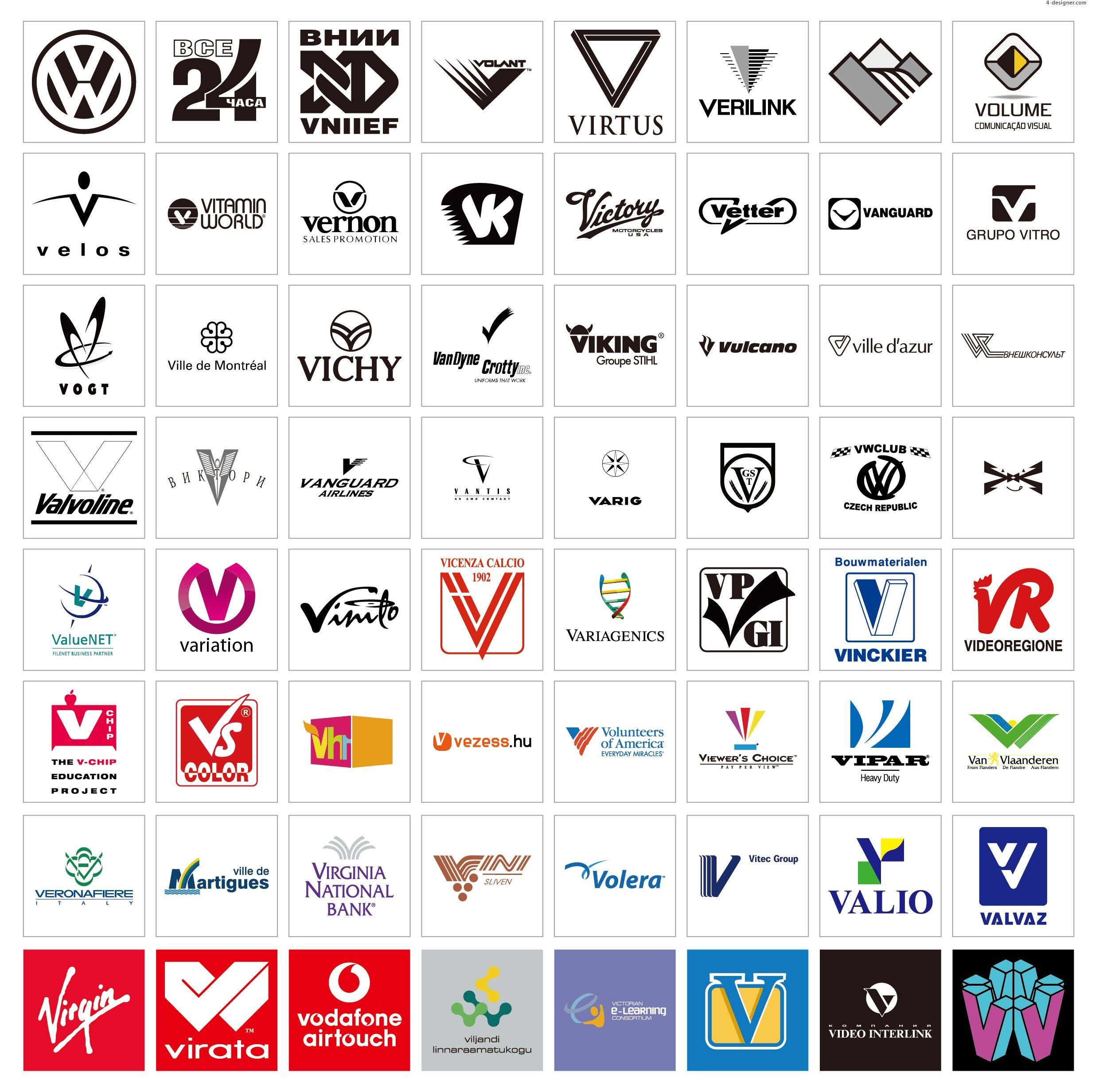 4 Letter V Logo - 4 Designer. V Logo To Mark The Beginning Of The World Renowned