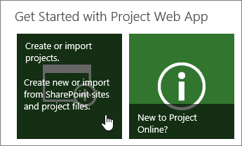 Project Web App Logo - Create a project in Project Web App