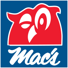 Red Milk Logo - Mac's Convenience Stores