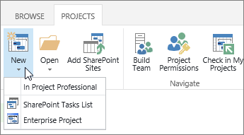 Project Web App Logo - Create a project in Project Web App