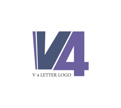 4 Letter V Logo - V 4 letter logo design download | Vector Logos Free Download | List ...
