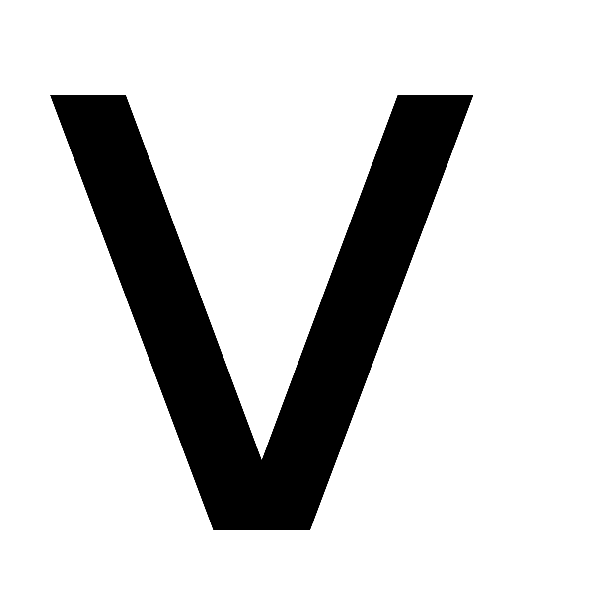 4 Letter V Logo - v