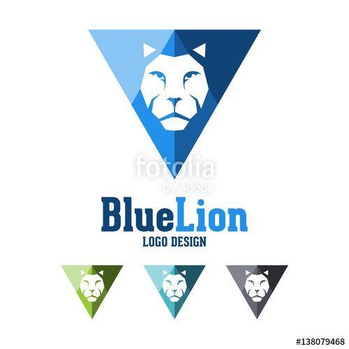 Lion Triangle Logo - Lion Logo, Head Lion Vinyl Record Design