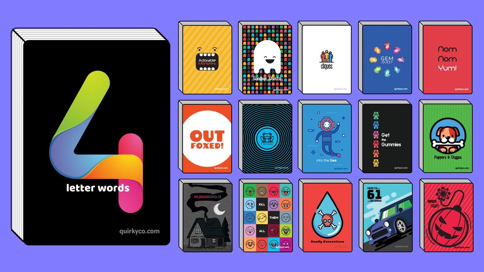 Four Letter S Logo - 4 Letter Words (+15 More Games) by Joshua Mason — Kickstarter