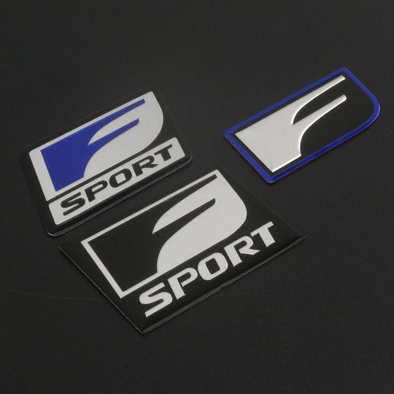 Aluminium F Logo - Best Price 2pcs Black Blue F SPORT F-SPORT Square Emblem Thin ...