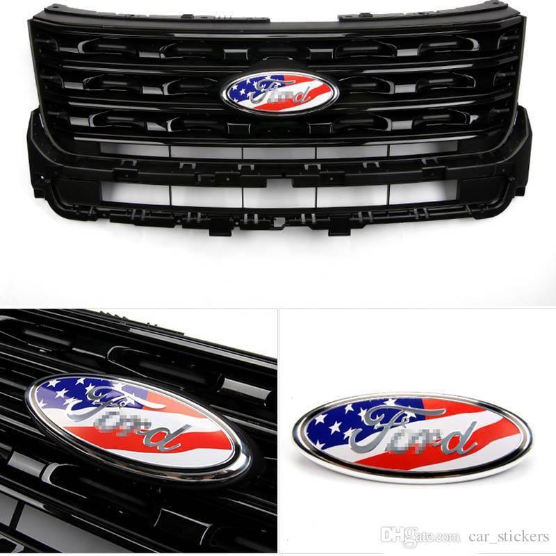 Aluminium F Logo - Großhandel Ford F 150 23 * 9 Cm USA Flagge Auto Emblem Abzeichen ABS