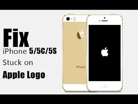 iPhone 5 Logo - How to Fix iPhone 5/5C/5S Stuck On Apple Logo Screen - YouTube